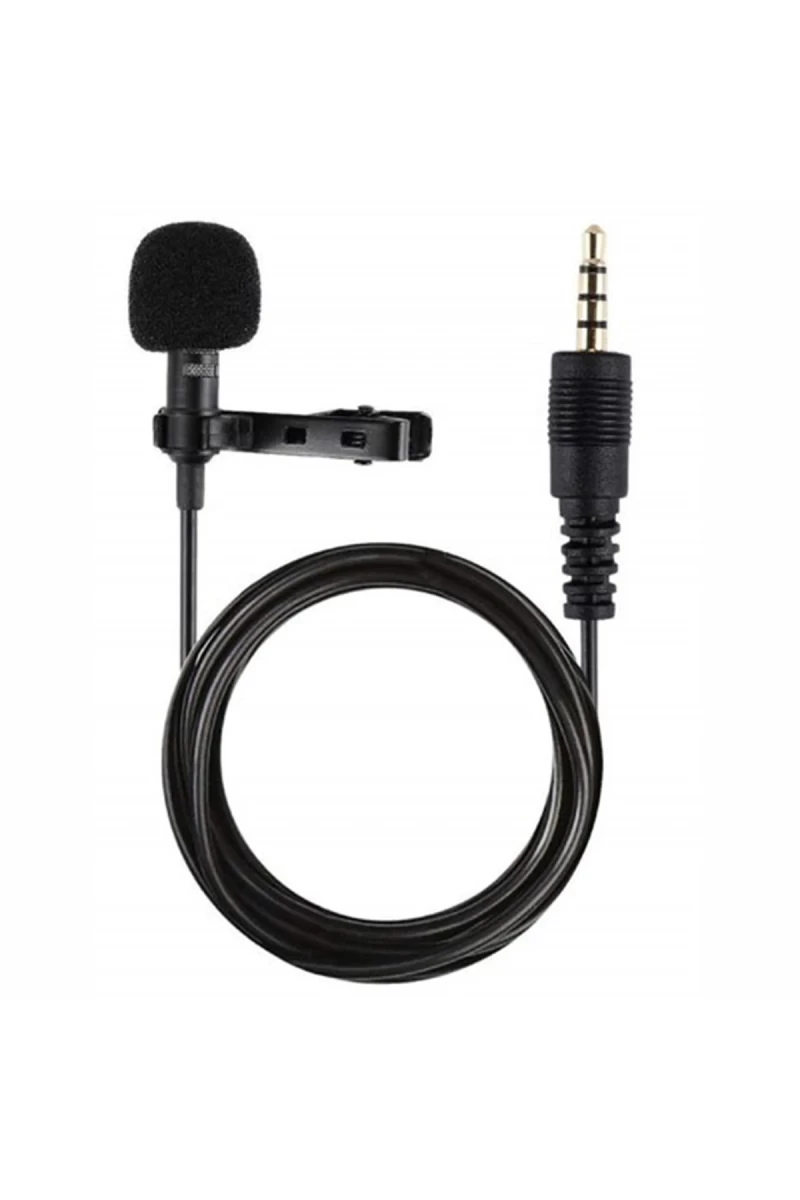 3.5mm Jak 1.5 Metre Double Mikrofon - Siyah