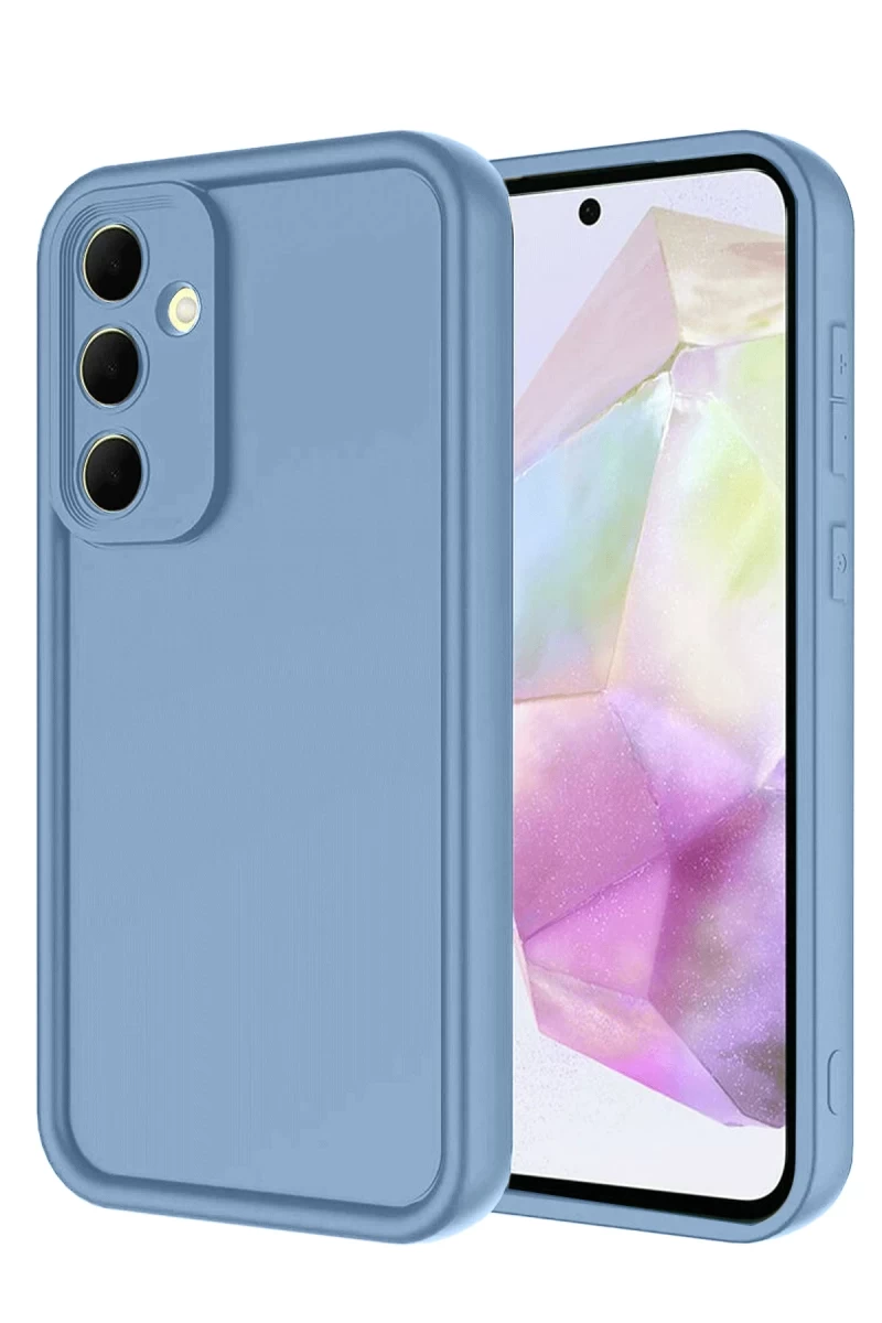 Samsung Galaxy A17 5G Uyumlu Viera Silikon - Mavi
