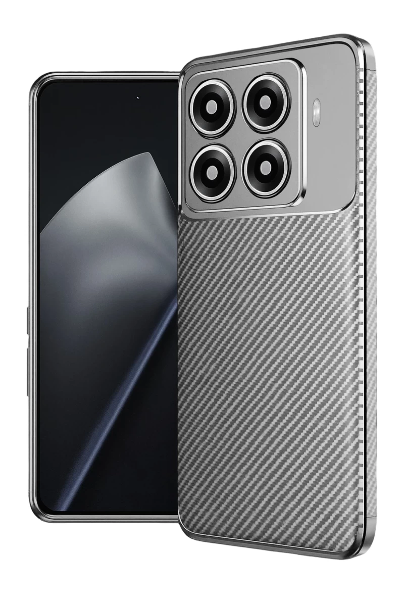 Xiaomi Mi 15T Pro Uyumlu Auto Focus Karbon Kapak - Gri