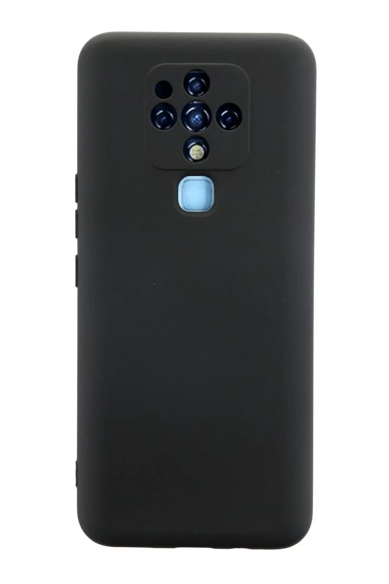 Tecno Camon 16 Uyumlu Kılıf Nano içi Kadife Silikon - Siyah