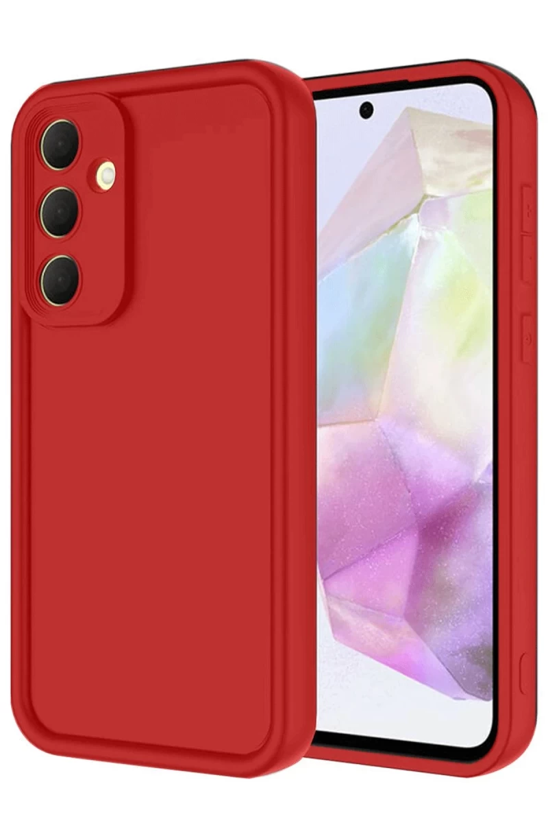 Samsung Galaxy A16 5G Uyumlu Kılıf Viera Silikon - Kırmızı