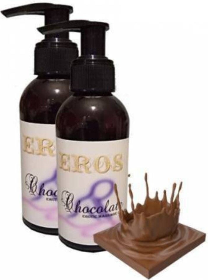 Eros Çikolata Kokulu  Masaj Yağı 2 Adet 120 Ml