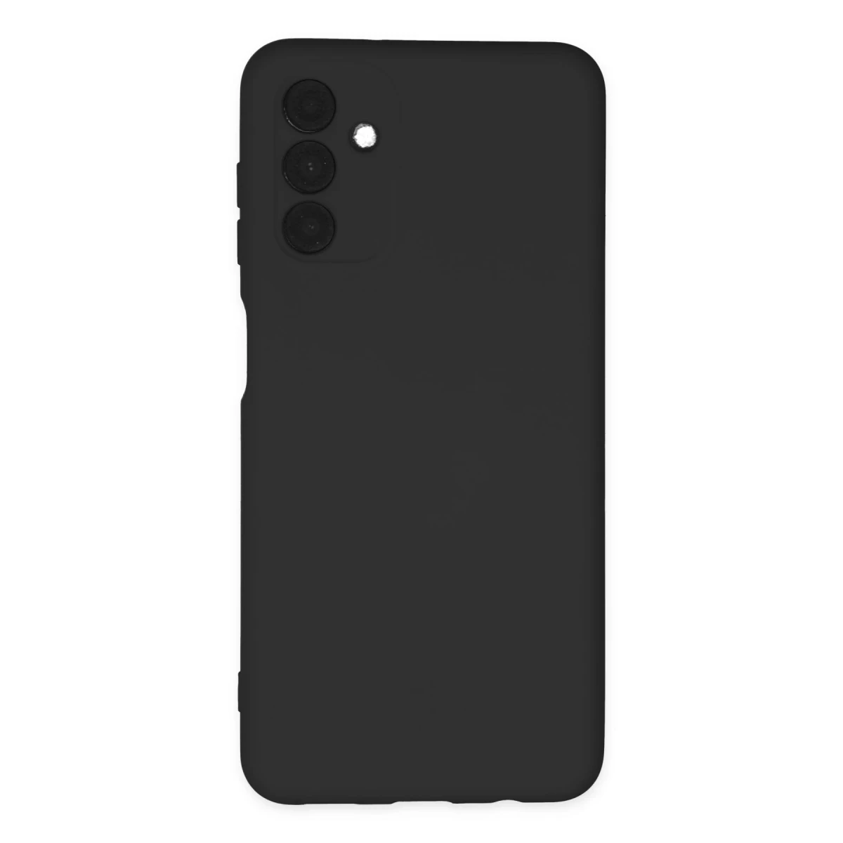 Samsung Galaxy A04S Kılıf Nano içi Kadife Silikon - Siyah