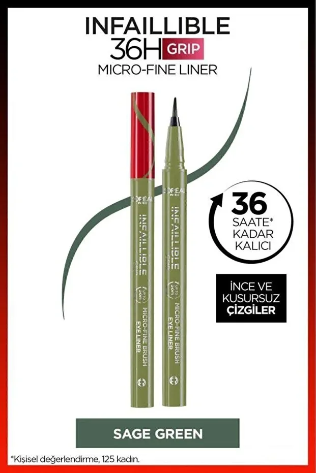 L'Oreal Infaillible 36H Micro Eyeliner - 05 Sage Green