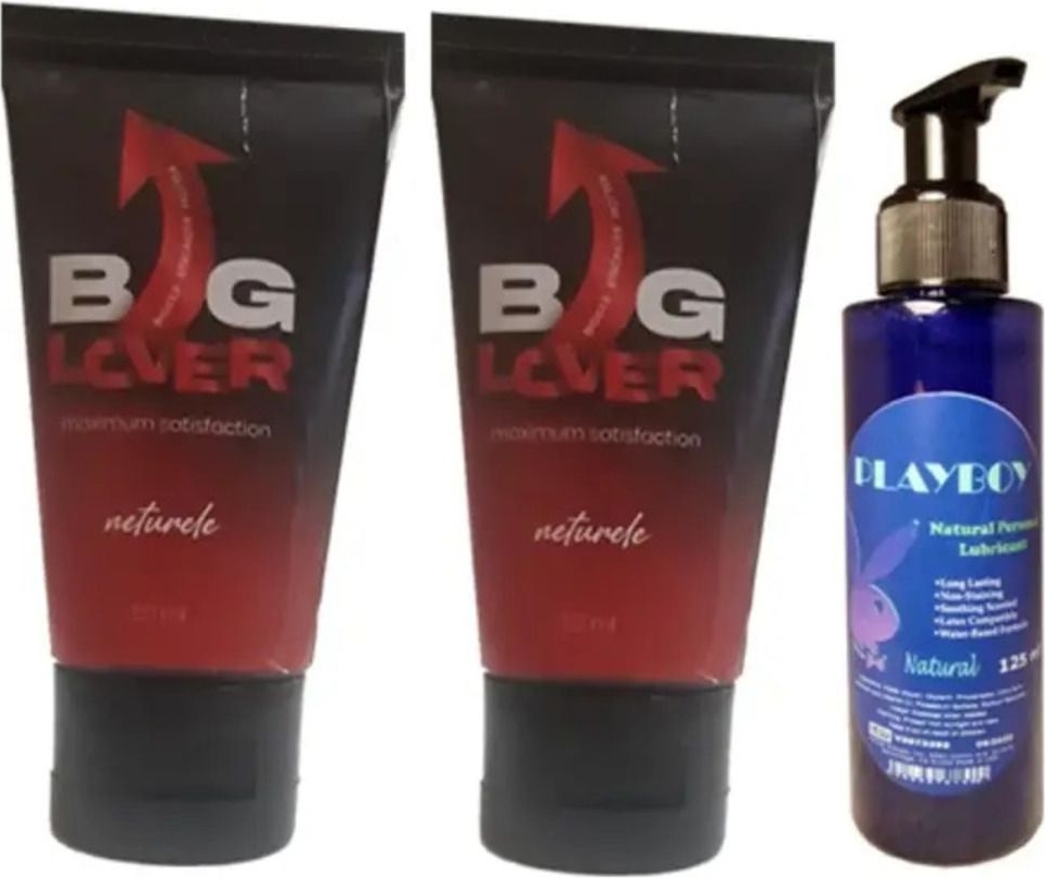 Big Lover Biglover Erkeklere Maksimum Güç Sertleştiren Katılaştırıcı Jel 2ADET+ Playboy Natural Lubricant 1 Adet