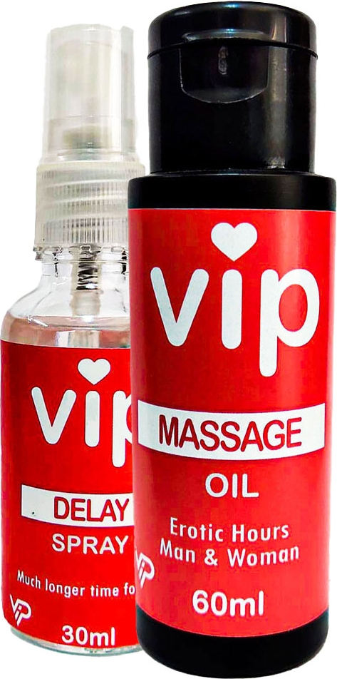 Vıp 60 ml Erotikmasaj Yağı Yanında 30 ml Vıp Deıaysprey
