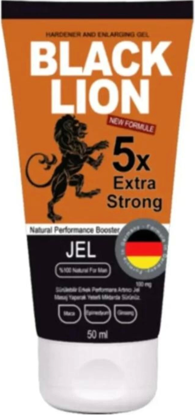 Black Lion Gel 5x Erkeklere Şekillendiricili Sertleştiricili Büyütücülü Krem 50ML