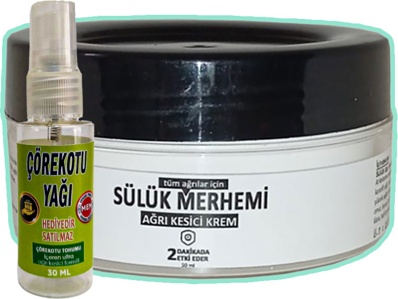 Sülük Merhemi 50 ml Kremi + Çörek Otu Yağı Yağı 30 ml