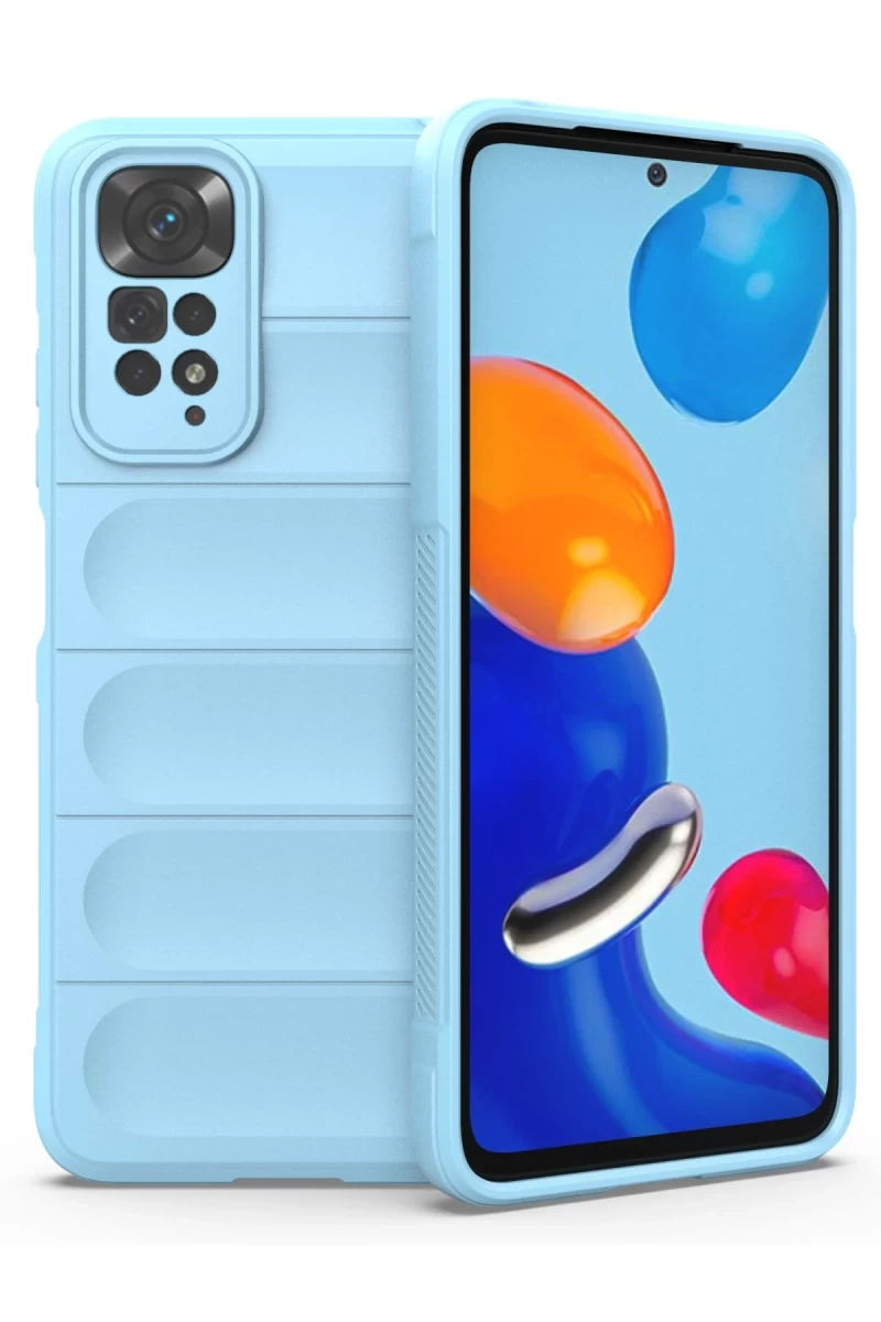 Xiaomi Redmi Note 11 Uyumlu Kılıf Optimum Silikon - Sky Blue