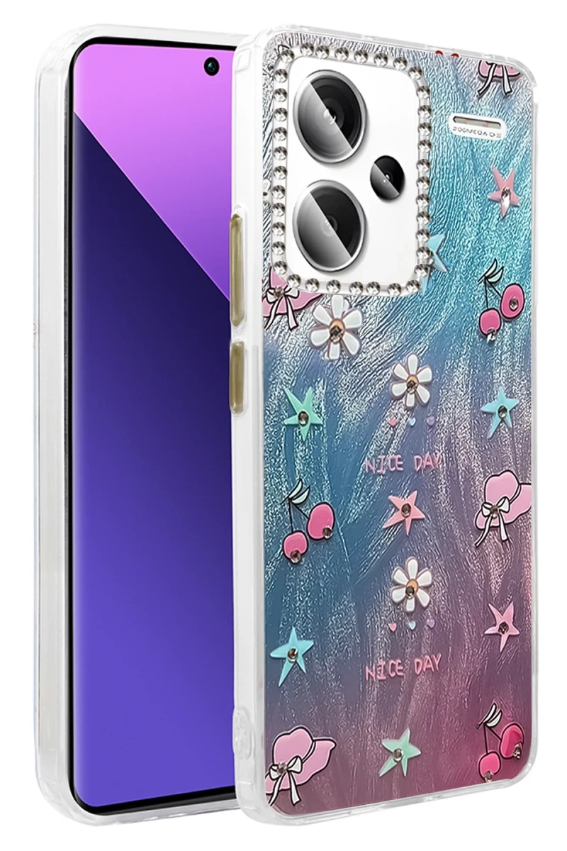 Xiaomi Redmi Note 13 Pro Plus Uyumlu Kılıf Blade Aynalı Desenli Kapak - Desen 4