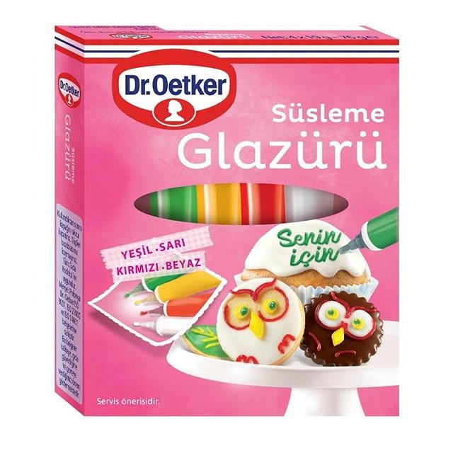 Süsleme Glazür 76gr 1 Adet