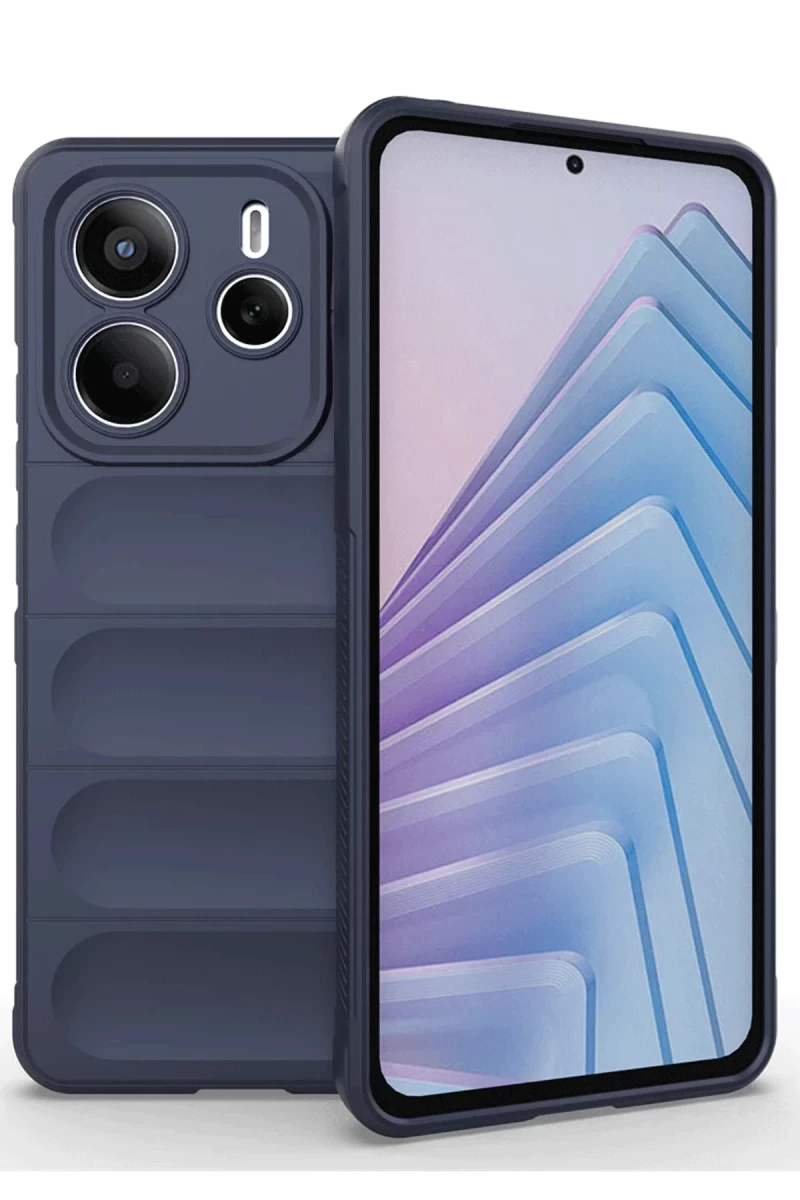 Xiaomi Redmi Note 14 4G Uyumlu Kılıf Optimum Silikon - Lacivert