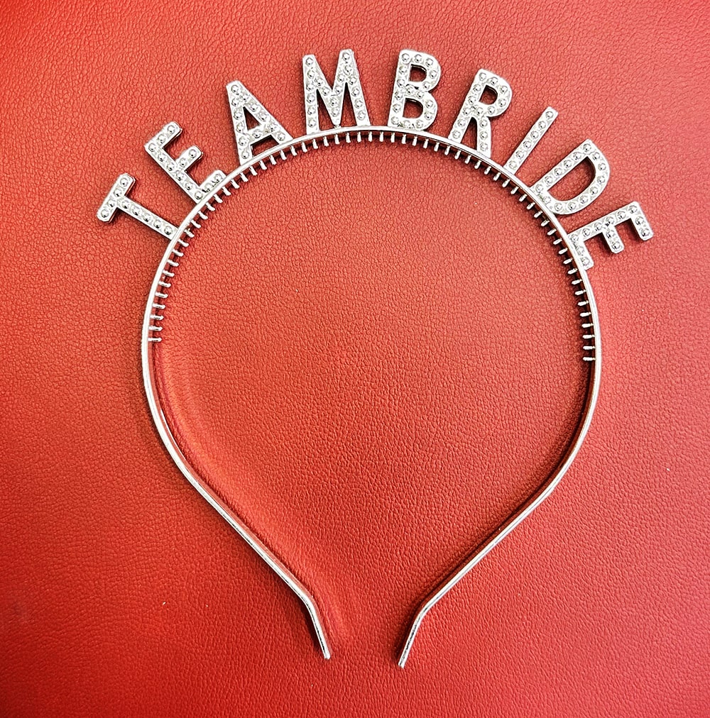 Gümüş Renk Team Bride Taç Plastik ? Gelin ve Nedime Tacı