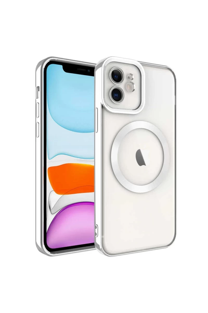 Apple iPhone 12 Uyumlu Kılıf Kross Magneticsafe Kapak - Titan Gri
