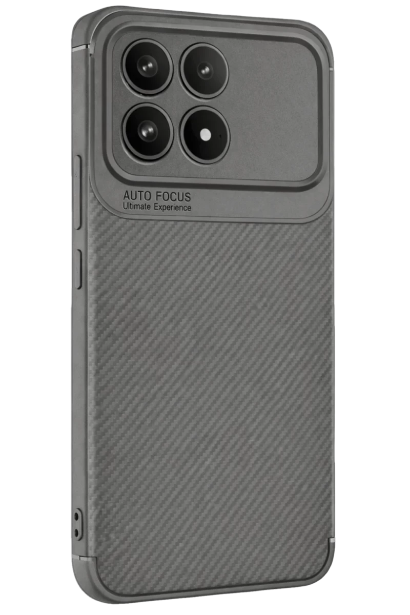 Xiaomi Poco F8 Pro Uyumlu Auto Focus Karbon Kapak - Gri