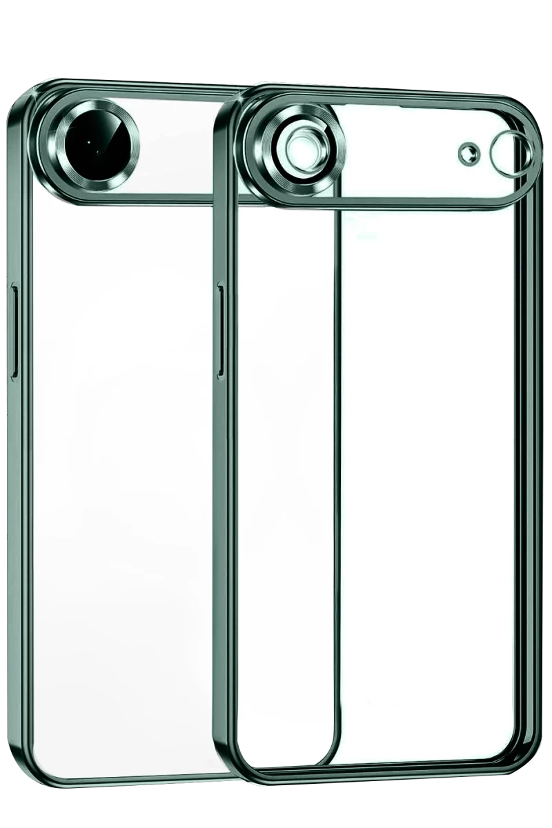 Apple iPhone 17 Air Uyumlu Lensli Silikon - Yeşil