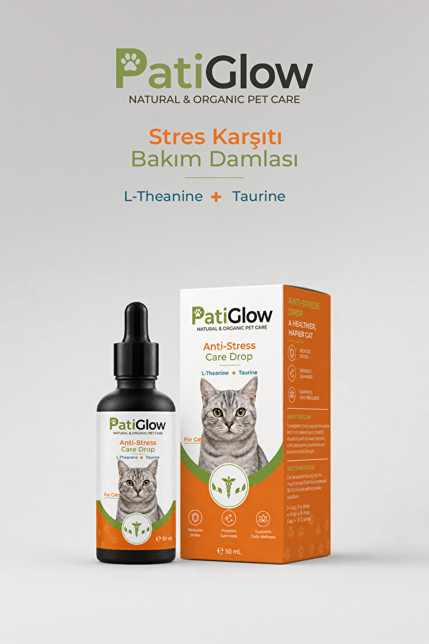 PatiGlow Kedi Anti-Stres Bakım Damlası 50 ml