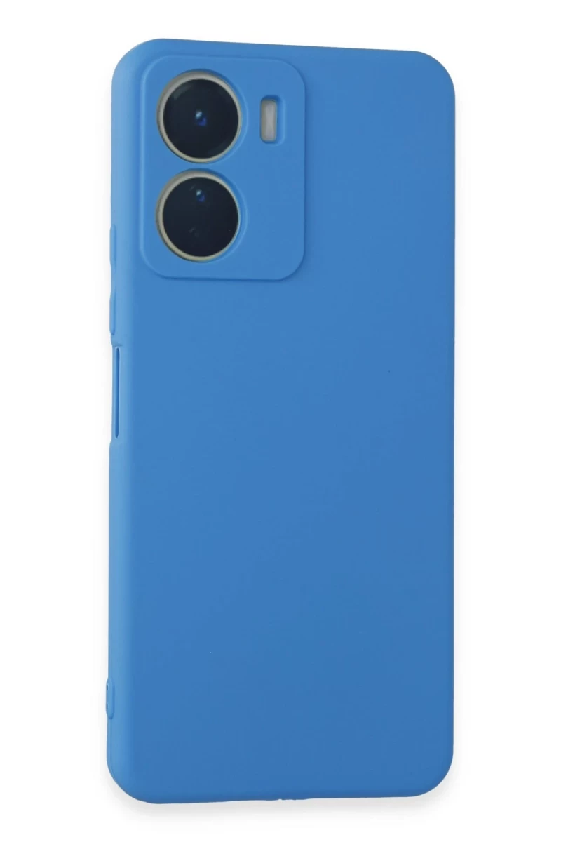 Vivo Y16 Uyumlu Kılıf First Silikon - Mavi