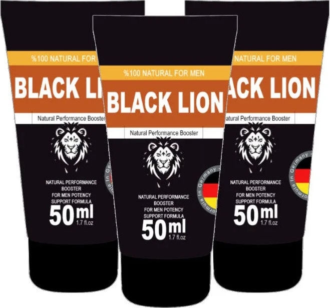 Black Lion 50 ml 3 Adet Men Booster Krem Erkeklere Özel Anlar Için Krem