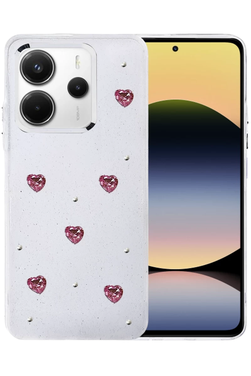 Xiaomi Redmi Note 14 4G Uyumlu Fiyonk Desenli Kapak - Desen 3