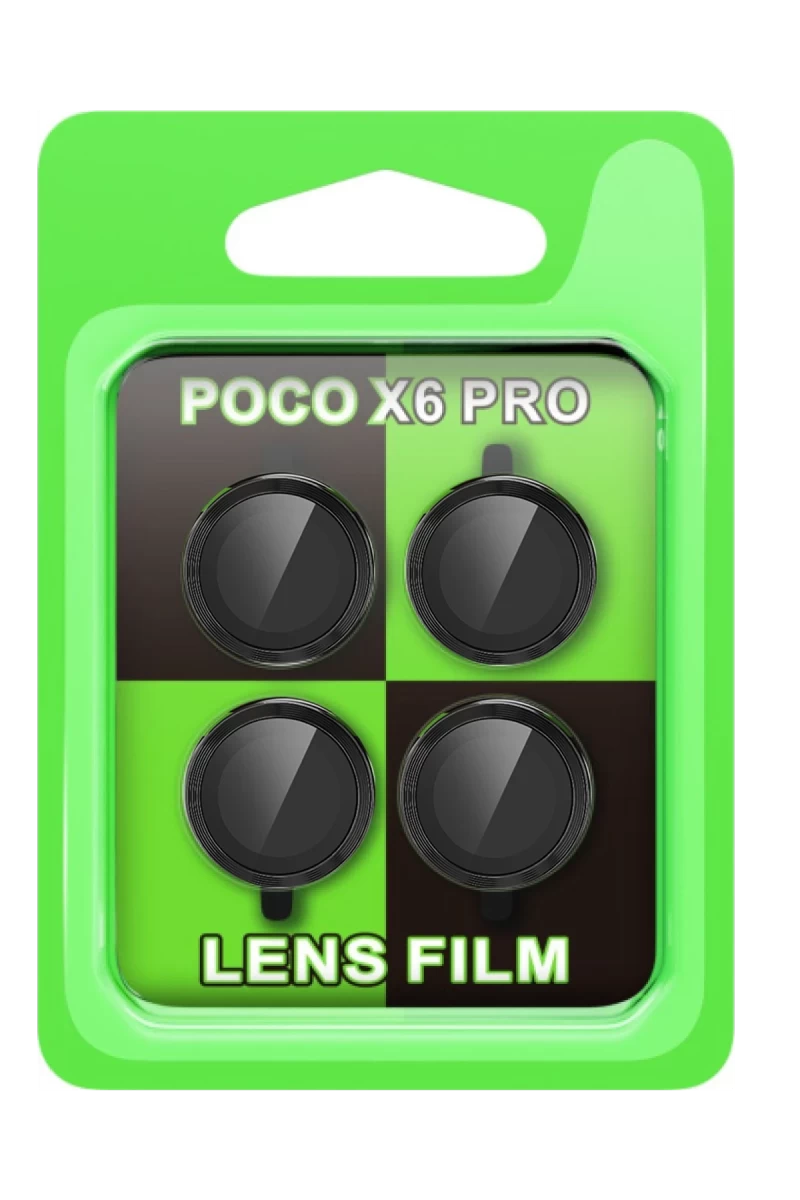 Xiaomi Poco X6 Pro Uyumlu Raze Metal Kamera Lens - Siyah