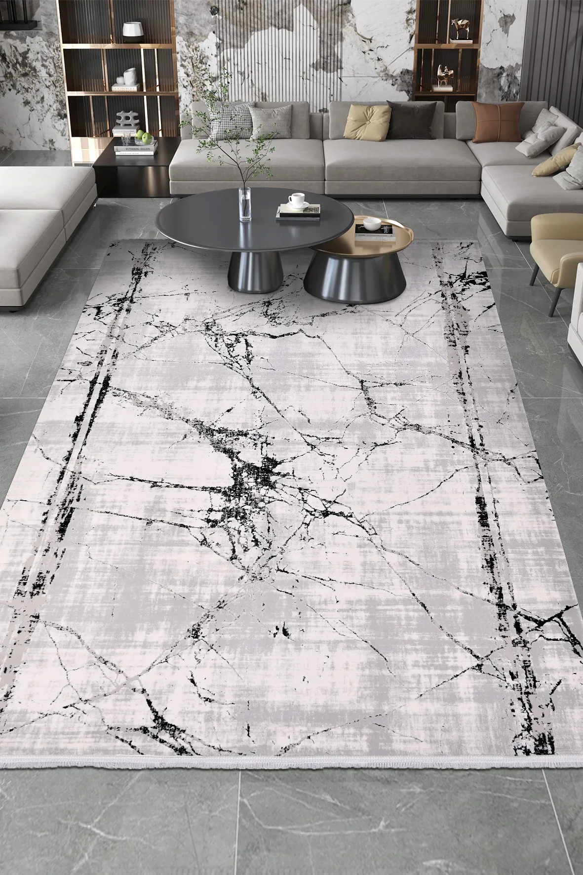 YoudayHomeCollection ROXSTONE Model Oturma Odası Halısı · EBAT: 100X500