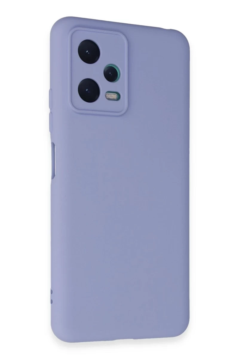 Xiaomi Redmi Note 12 5G Uyumlu Kılıf Nano içi Kadife Silikon - Lila