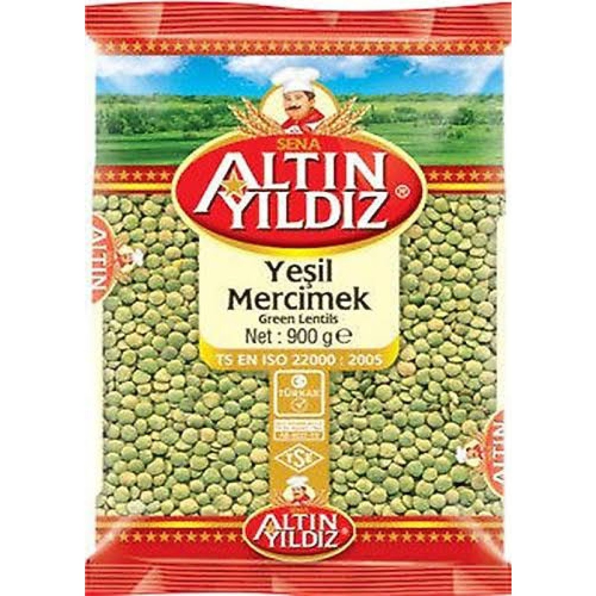 ALTIN YILDIZ YEŞİL MERCİMEK 1 KĞ