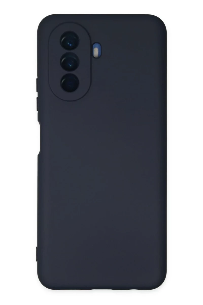 Huawei Nova Y70 Uyumlu Kılıf Nano içi Kadife Silikon - Lacivert