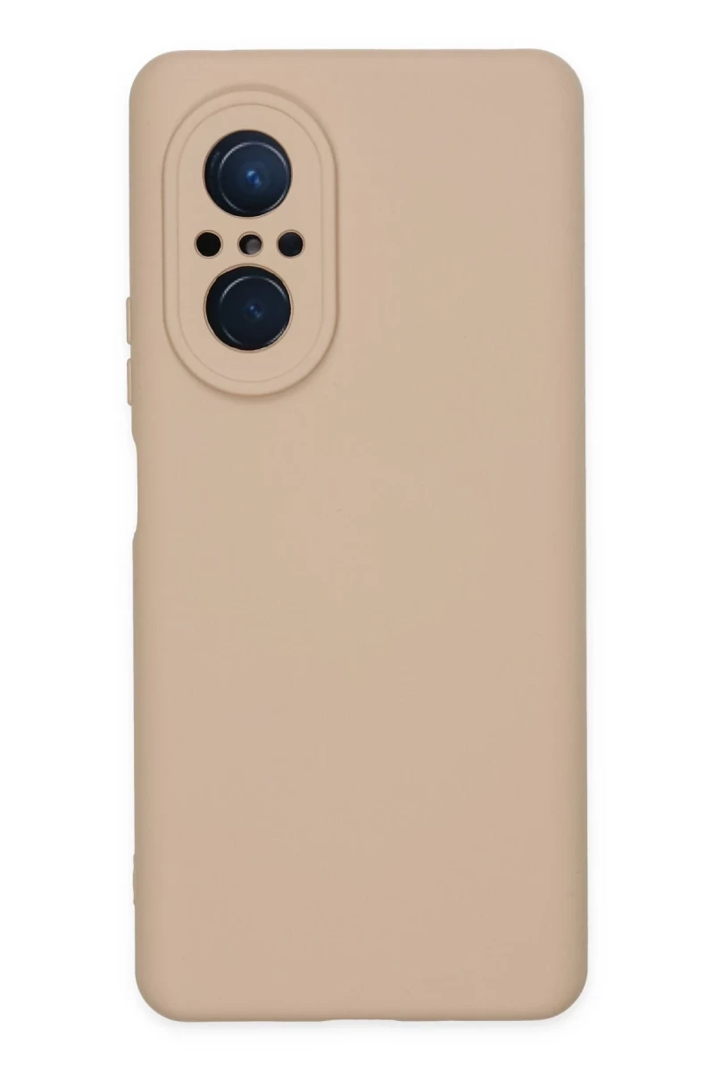 Huawei Nova 9 SE Uyumlu Kılıf Nano içi Kadife Silikon - Pudra