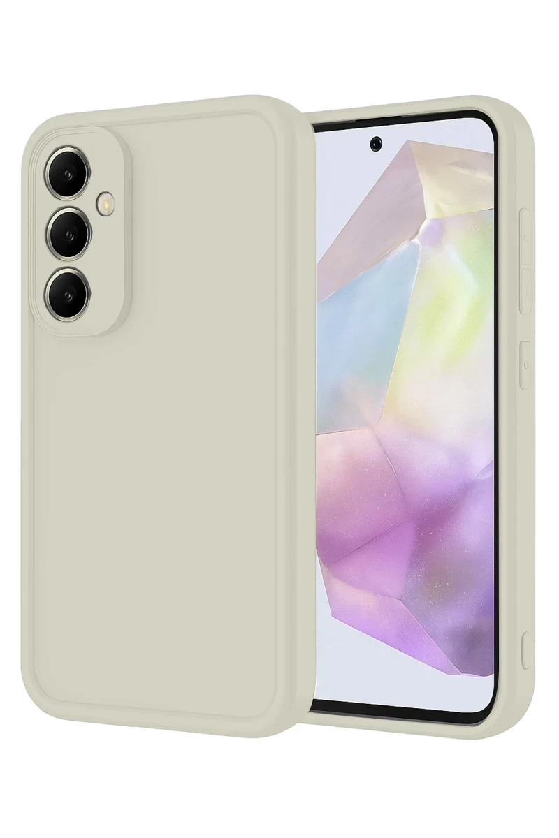 Samsung Galaxy A16 5G Uyumlu Kılıf Viera Silikon - Krem
