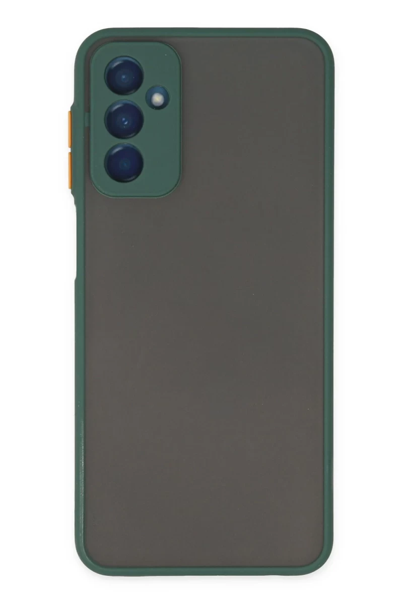 Samsung Galaxy M13 Uyumlu Kılıf Montreal Silikon Kapak - Yeşil