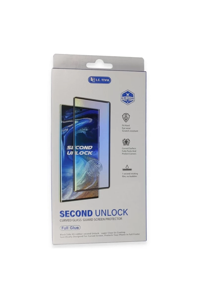 Samsung Galaxy S24 Ultra Uyumlu Durable Full Glue Curved Cam
