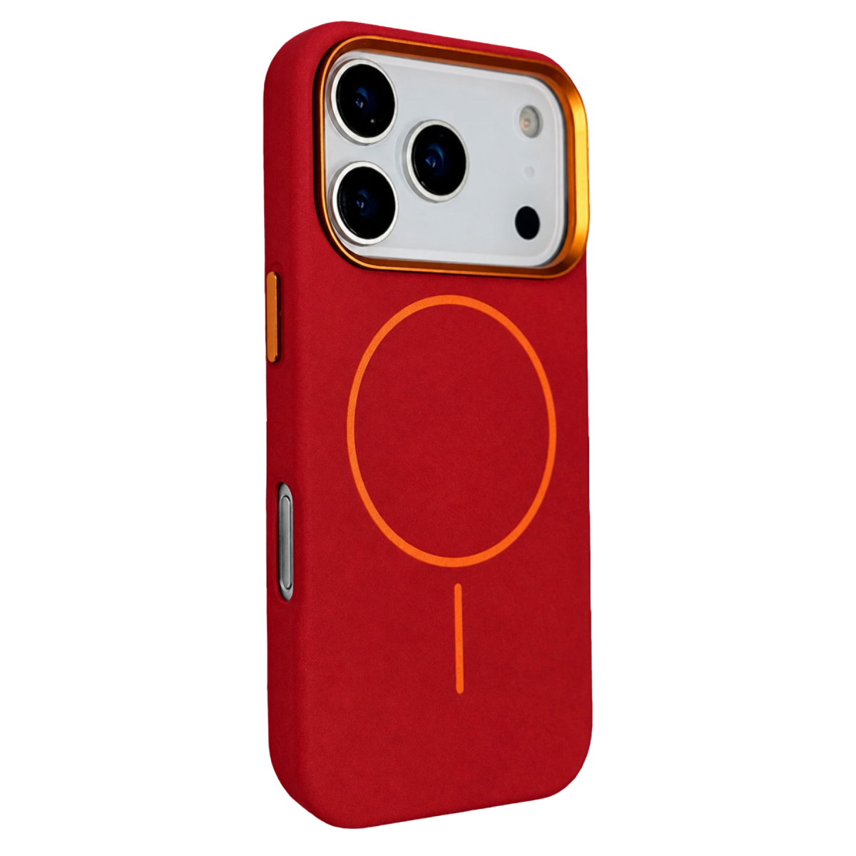 Joko Apple iPhone 18 Pro Max Uyumlu/17 Pro Max Luno Deri Magsafe Kapak - Bordo