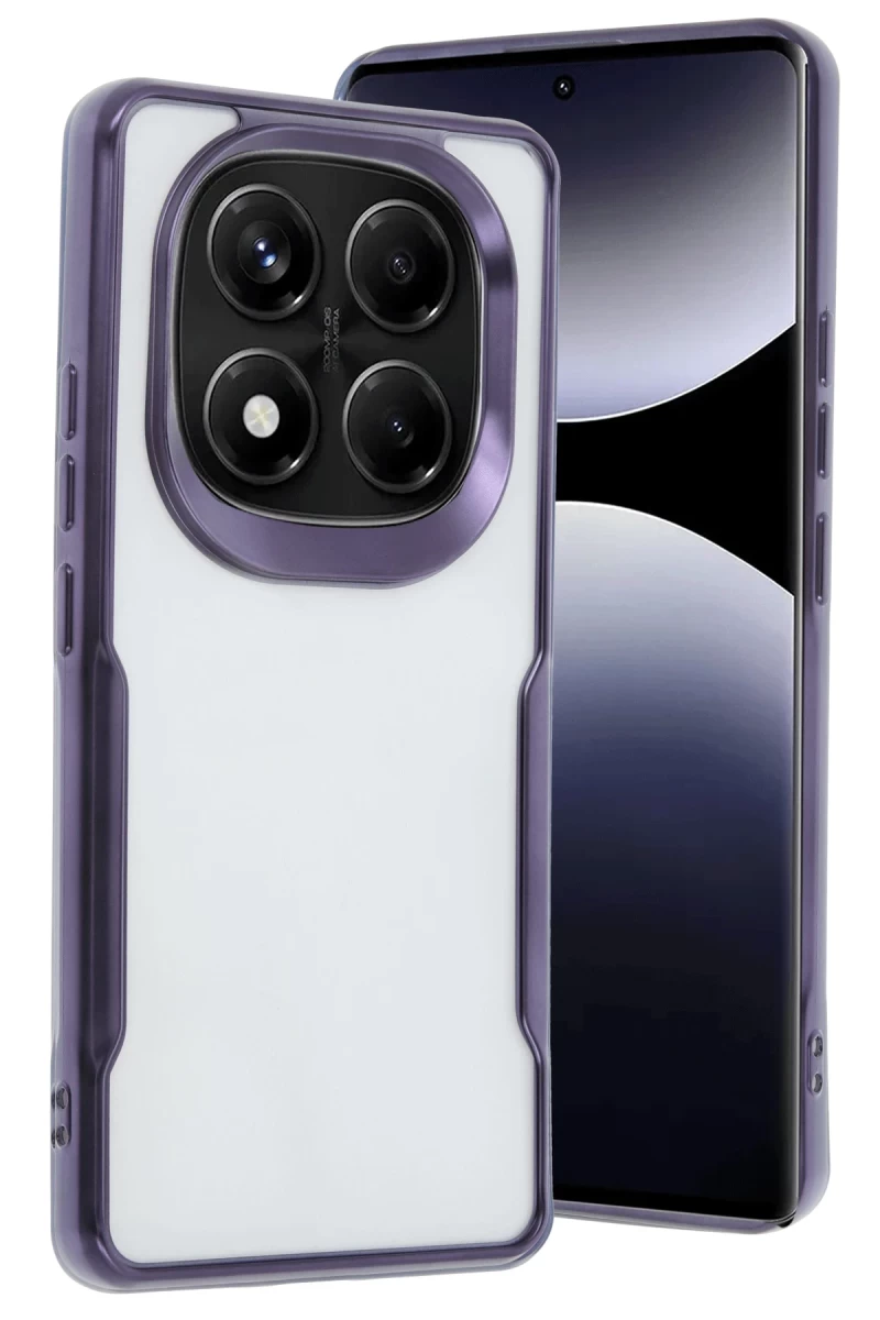 Xiaomi Redmi Note 14 Pro Plus Uyumlu Kılıf Boyi Silikon Kapak - Derin Mor