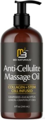 M3 Naturals Aaimox  Kolajen ve Kök Hücre Içeren Anti Selülit Masaj Yağı-Anti Cellulite Massage Oil