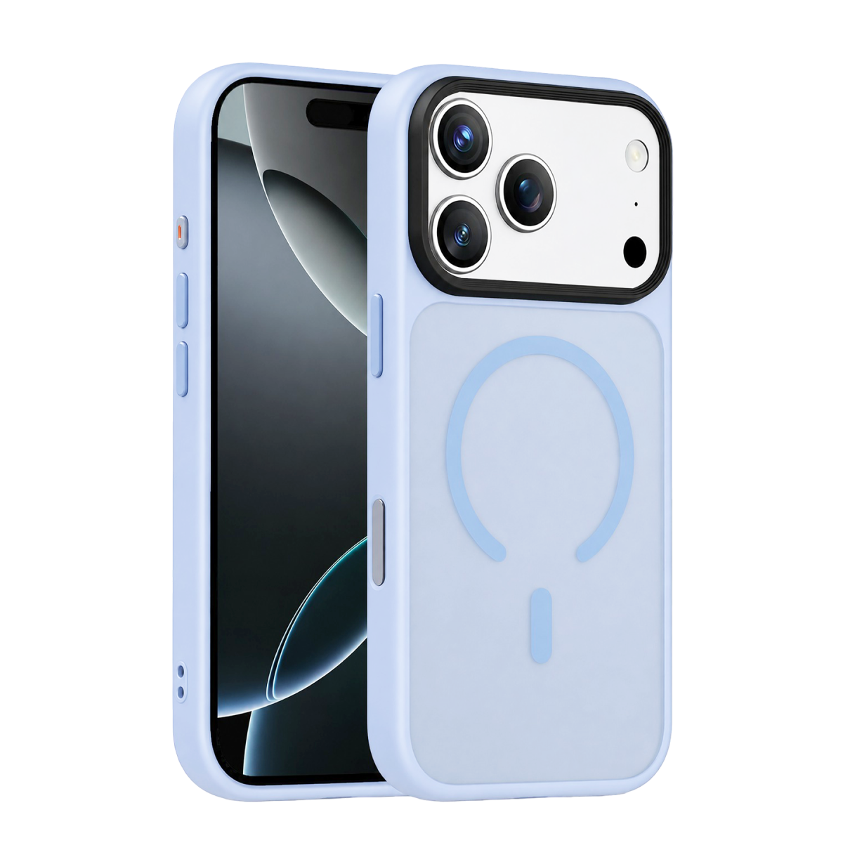 Joko Apple iPhone 18 Pro Uyumlu Megane Magsafe Kapak - Sierra Blue