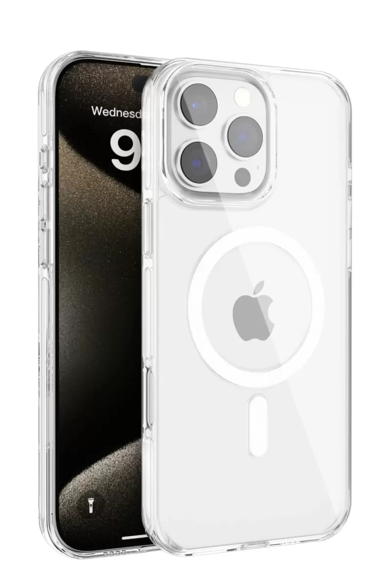 Joko Apple iPhone 16 Pro Uyumlu Gleam PC Sert Magsafe Kılıf - Şeffaf