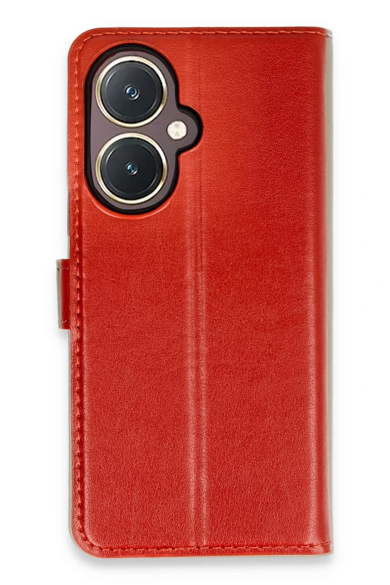 Vivo Y27 Uyumlu Kılıf Trend S Plus Kapaklı Kılıf - Kırmızı