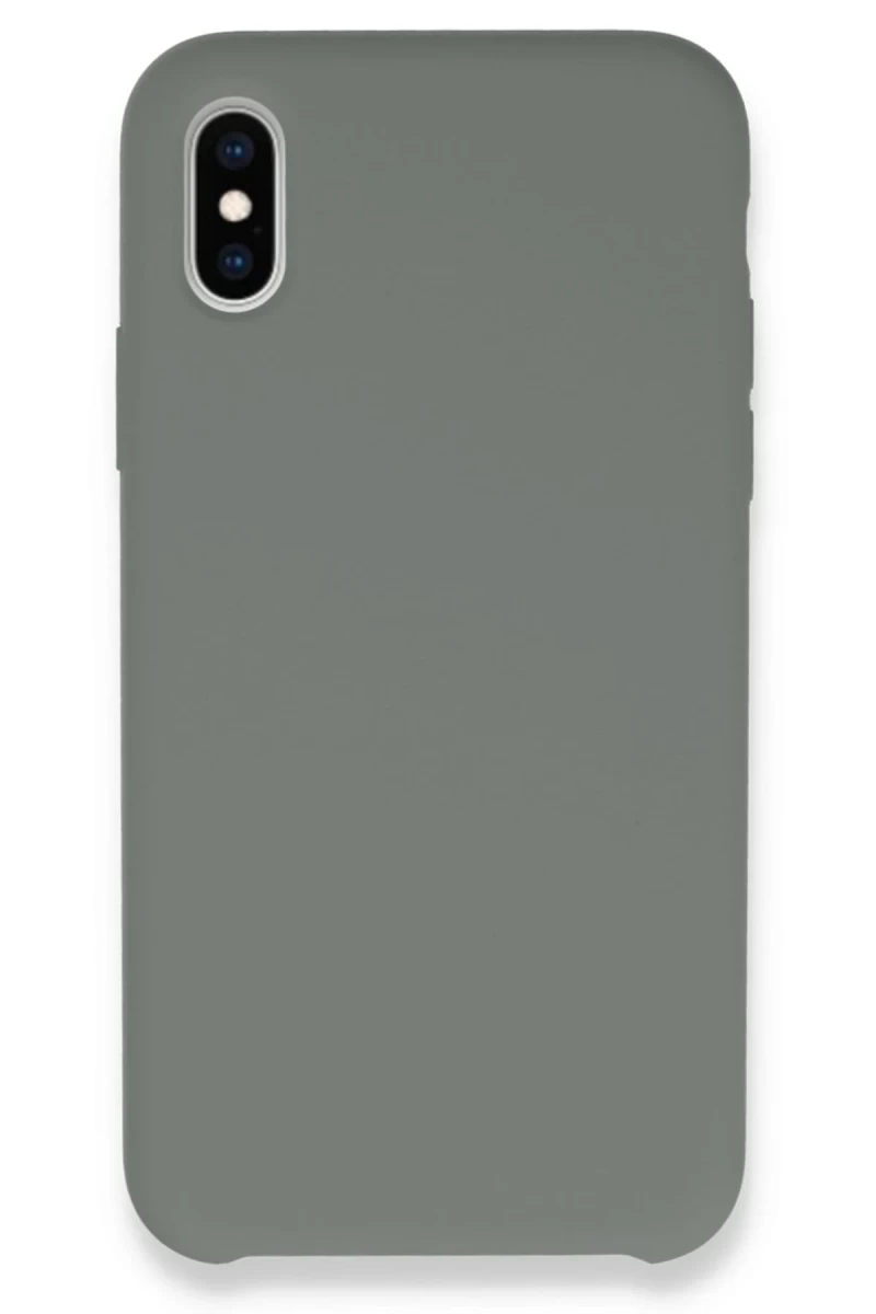 Apple iPhone XS Max Uyumlu Kılıf Lansman Legant Silikon - Gri