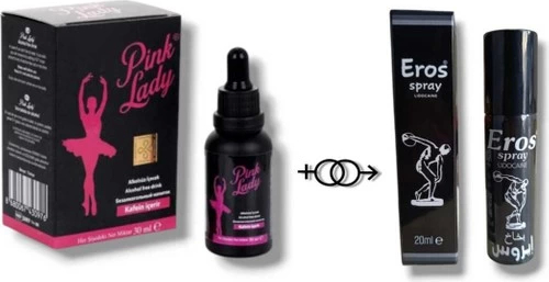 Eros Pink Lady Kadınlara Özel Damla + Eros Sprey