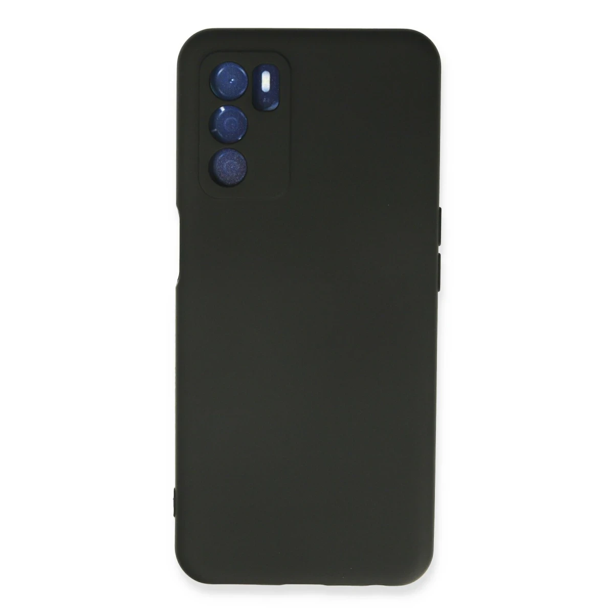 Oppo A16 Kılıf Nano içi Kadife Silikon - Siyah