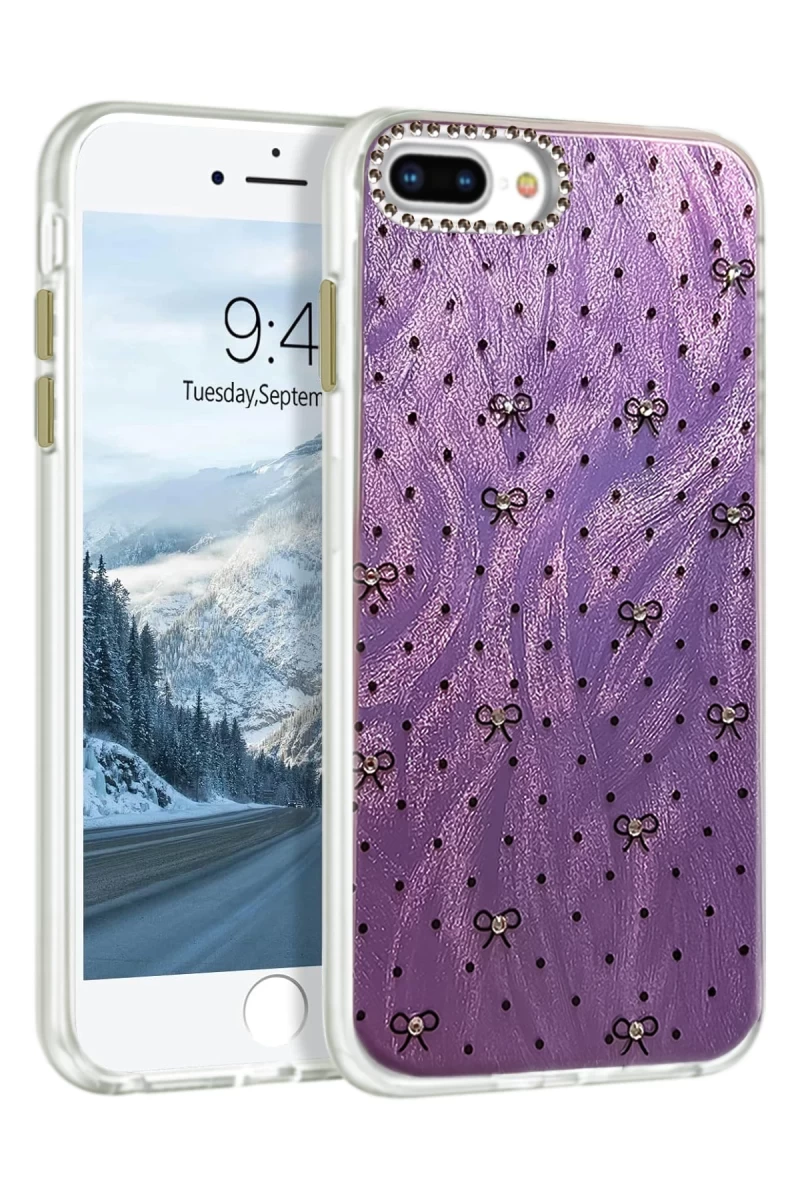 Apple iPhone 7 Plus Uyumlu Kılıf Blade Aynalı Desenli Kapak - Desen 2