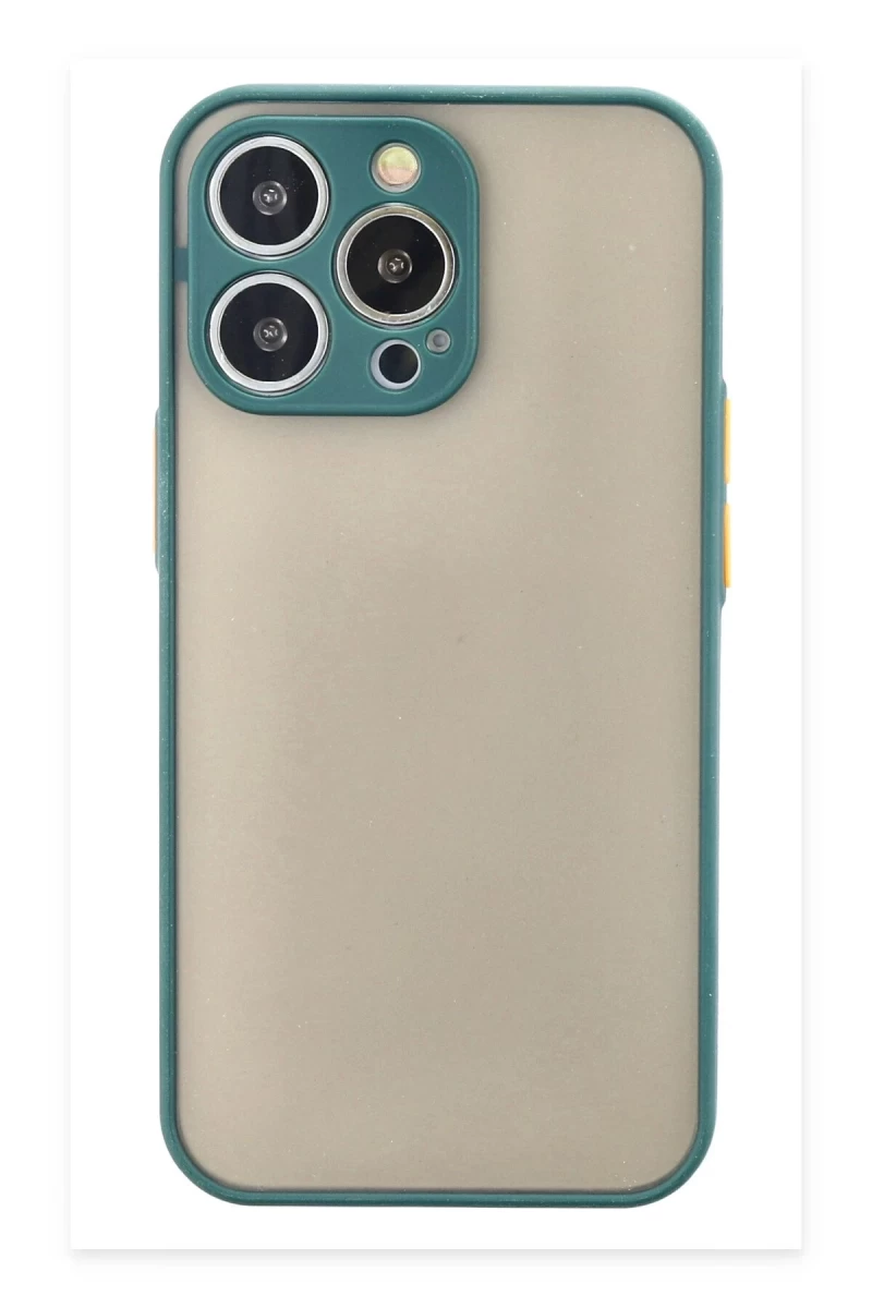 Apple iPhone 15 Pro Uyumlu Kılıf Montreal Silikon Kapak - Yeşil