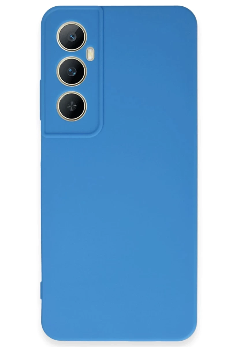 Realme C65 Uyumlu Kılıf First Silikon - Mavi