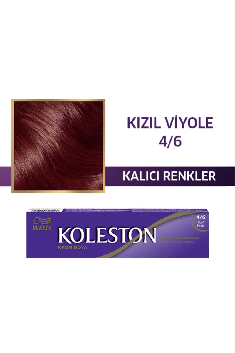 KOLESTON SİNGLE SAÇ BOYASI - 4/6 KIZIL VİYOLE