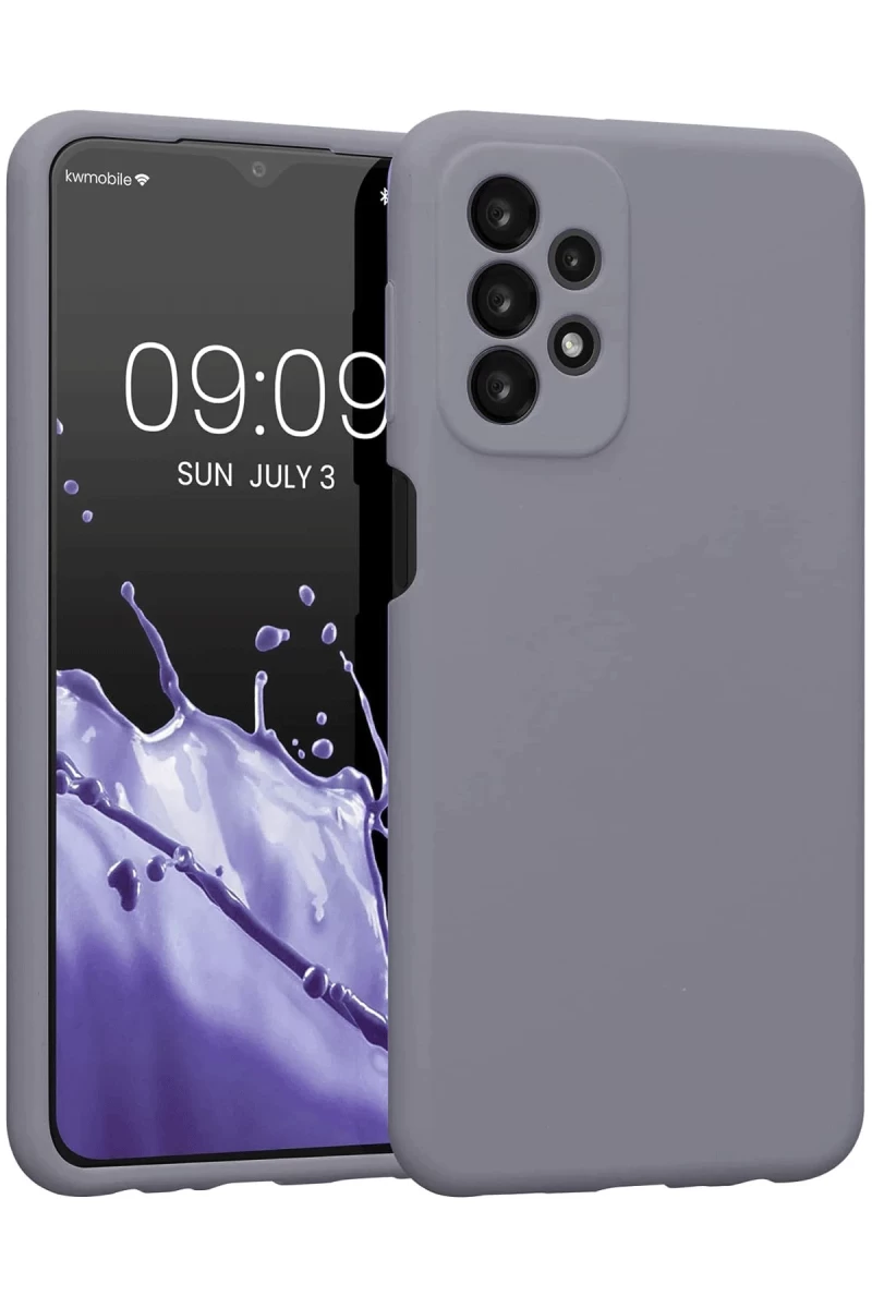 Samsung Galaxy A23 4G Uyumlu Kılıf First Silikon - Gri