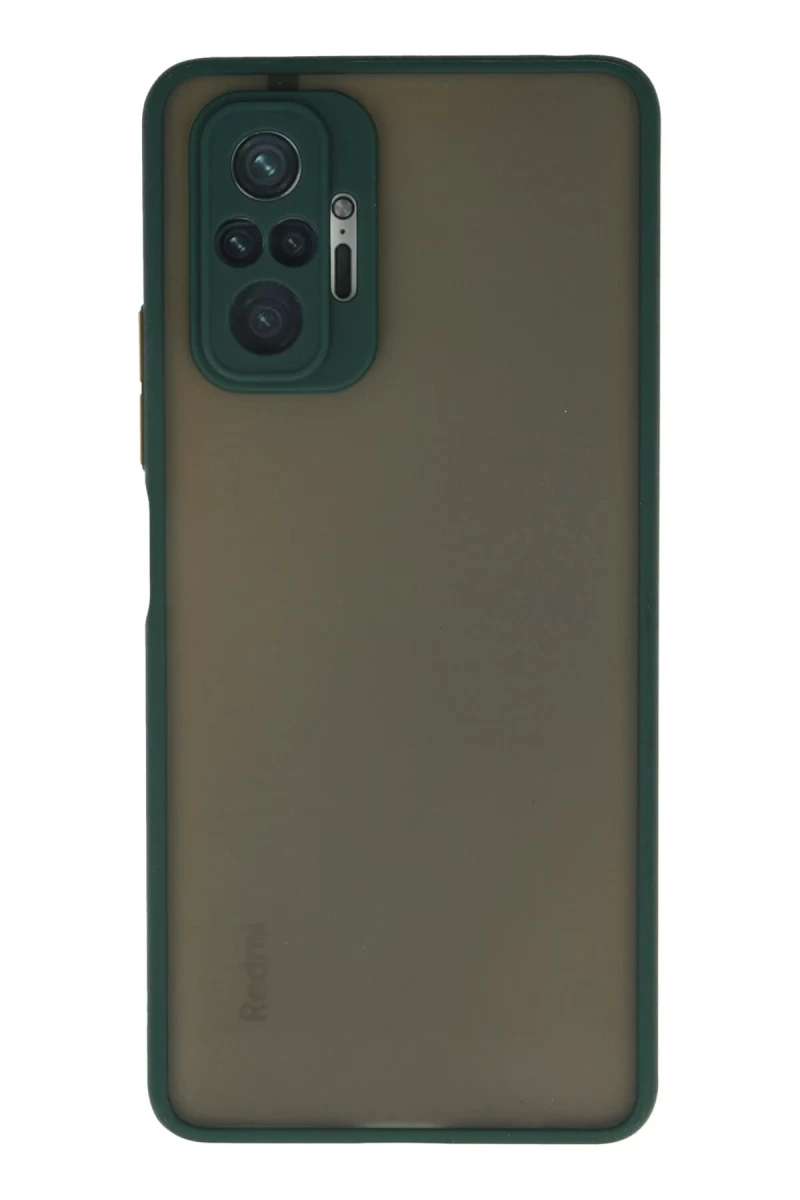 Xiaomi Redmi Note 10 Pro Uyumlu Kılıf Montreal Silikon Kapak - Yeşil