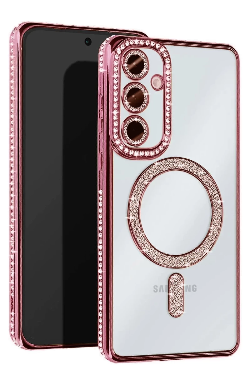 Samsung Galaxy A36 Uyumlu Joke Simli Magneticsafe Kılıf - Pembe