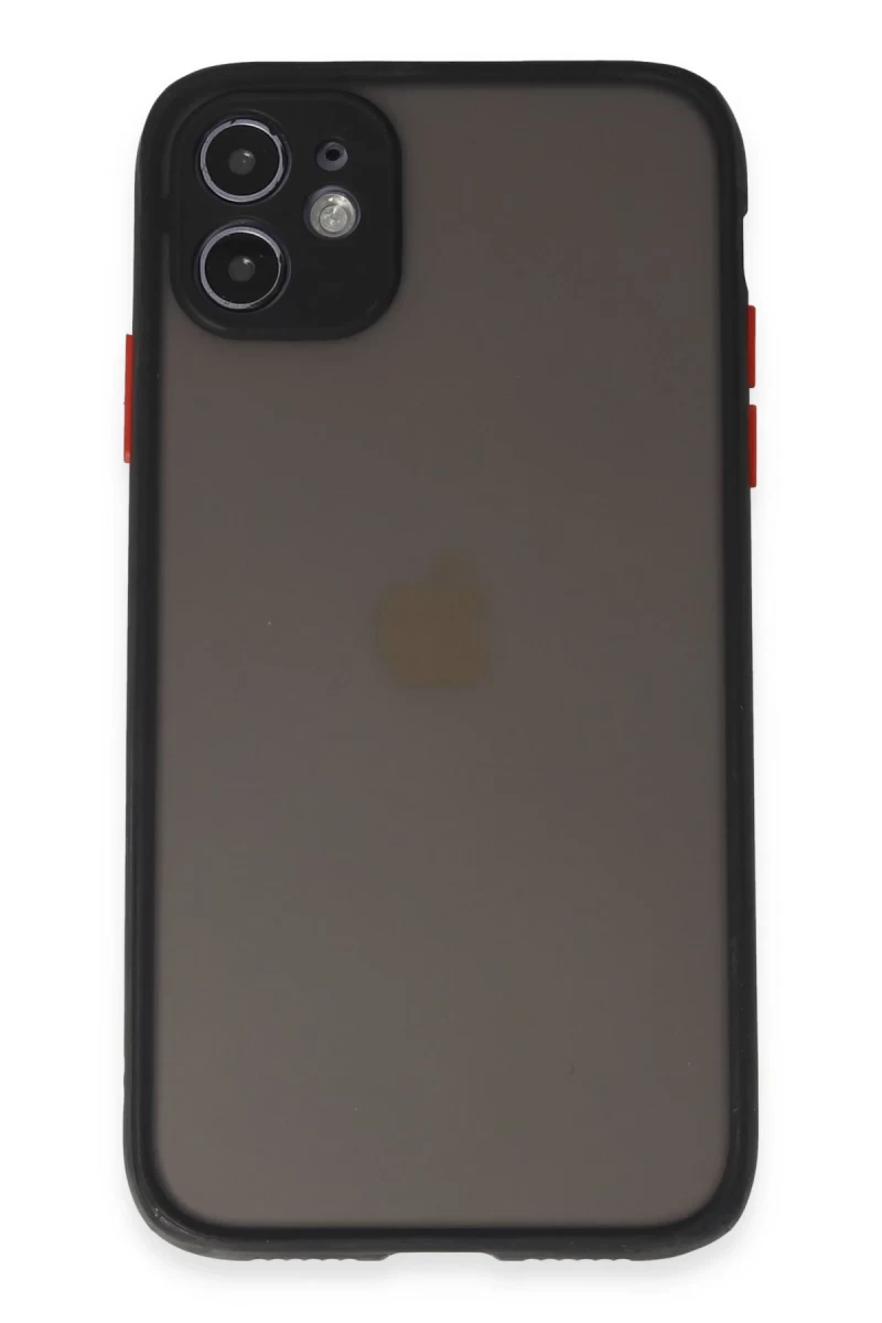 Apple iPhone 11 Uyumlu Kılıf Montreal Silikon Kapak - Siyah